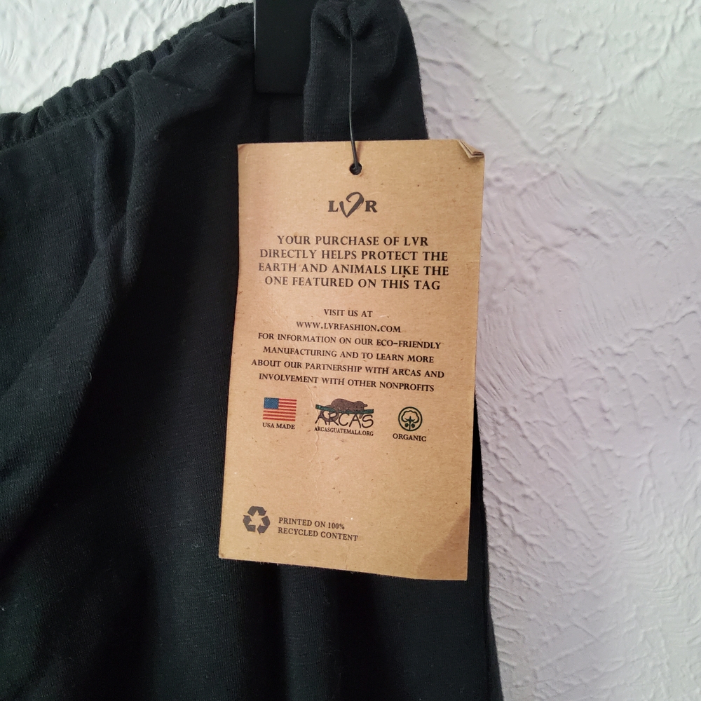LVR Fashion Black Foldover Flare Pants - NWT - Picture 4 of 7